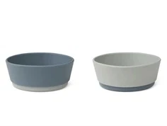 Liewood blue mix skåle Clarke silikone (2-pack)